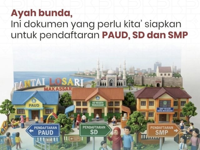 Pendaftaran SPMB Makassar 2026 Dibuka 8 Juni, Disdik Minta Orang Tua Segera Buat Akun