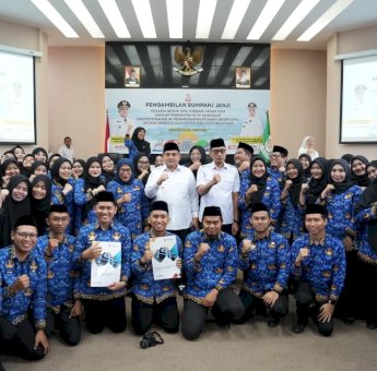 Lantik 167 PNS, Wali Kota Makassar Tekankan Profesionalisme dan Semangat Melayani