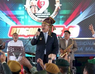 Kenakan Passapu Khas Bugis-Makassar, Munafri Hadiri HUT ke-69 Kodam XIV/Hasanuddin