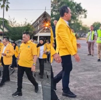 Ketua Golkar Pinrang Antar Bahlil ke Bandara, Apresiasi Tangan Dingin Muhidin Sukseskan Musda Golkar Sulsel