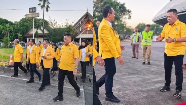 Ketua Golkar Pinrang Antar Bahlil ke Bandara, Apresiasi Tangan Dingin Muhidin Sukseskan Musda Golkar Sulsel