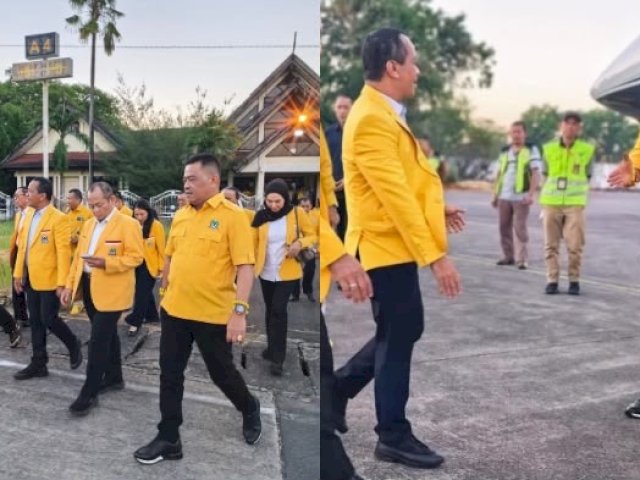 Ketua Golkar Pinrang Antar Bahlil ke Bandara, Apresiasi Tangan Dingin Muhidin Sukseskan Musda Golkar Sulsel