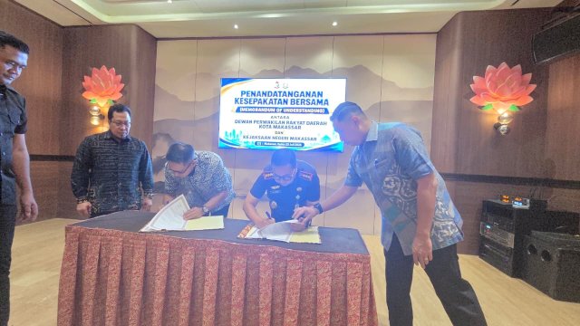 DPRD Makassar dan Kejari Perkuat Sinergi Lewat MoU Pendampingan Hukum