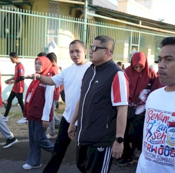 Munafri Jalan Sehat Bersama Warga Maccini Sombala, Ingatkan Pilah Sampah dan Waspada Kemarau