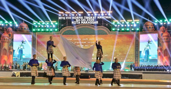 Lewat Tari Kolosal, 150 ASN Makassar Perkenalkan Falsafah Sulsel di Panggung MTQ VIII Korpri