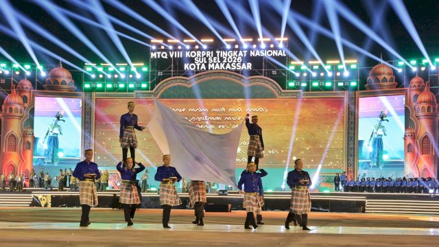 Lewat Tari Kolosal, 150 ASN Makassar Perkenalkan Falsafah Sulsel di Panggung MTQ VIII Korpri