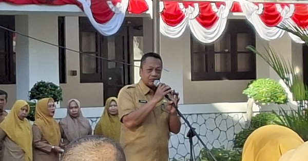 Kepala BRIDA Makassar Pimpin Apel Pagi, Tekankan Percepatan Penginputan IGA dan Edukasi Pemilahan Sampah