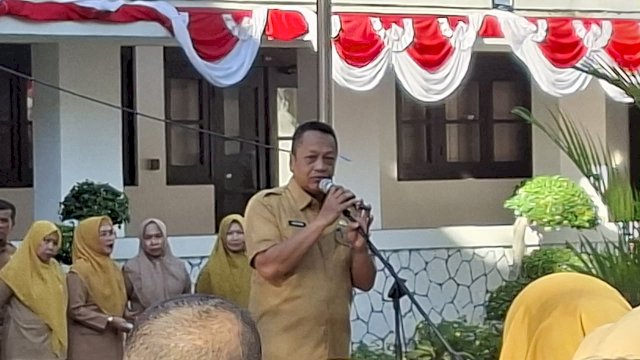 Kepala BRIDA Makassar Pimpin Apel Pagi, Tekankan Percepatan Penginputan IGA dan Edukasi Pemilahan Sampah