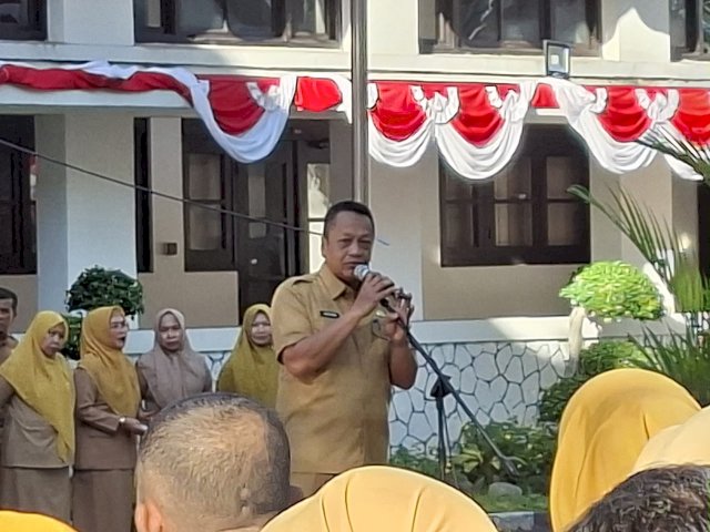 Kepala BRIDA Makassar Pimpin Apel Pagi, Tekankan Percepatan Penginputan IGA dan Edukasi Pemilahan Sampah
