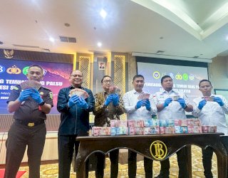 BI-BOTASUPAL Sulsel Musnahkan Ribuan Lembar Uang Rupiah Palsu