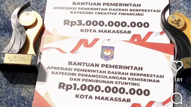 Makassar Raih Penghargaan Penanggulangan Kemiskinan dan Stunting, DPPKB Perkuat Intervensi Keluarga