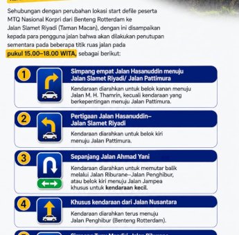Rute Defile MTQ KORPRI Dialihkan, Dishub Imbau Truk Hindari Pusat Kota