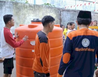 Baznas Makassar Turun Tangan Atasi Krisis Air Bersih di Utara Kota