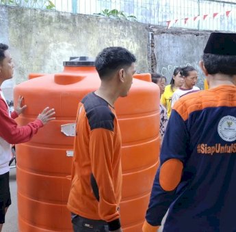 Baznas Makassar Turun Tangan Atasi Krisis Air Bersih di Utara Kota