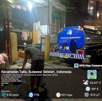 PDAM Makassar Telah Distribusikan 4,56 Juta Liter Air Bersih di Tengah Kemarau Panjang