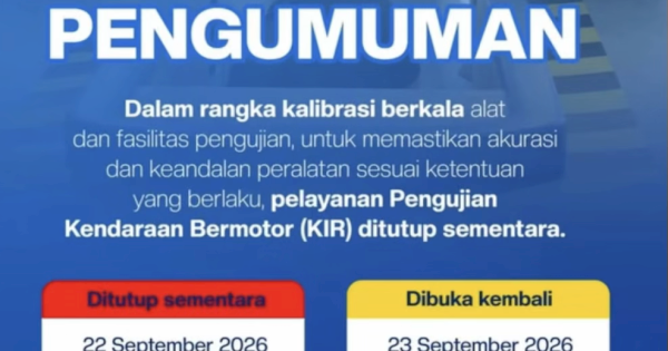 Layanan Uji KIR Dishub Makassar Ditutup Sementara 22 September