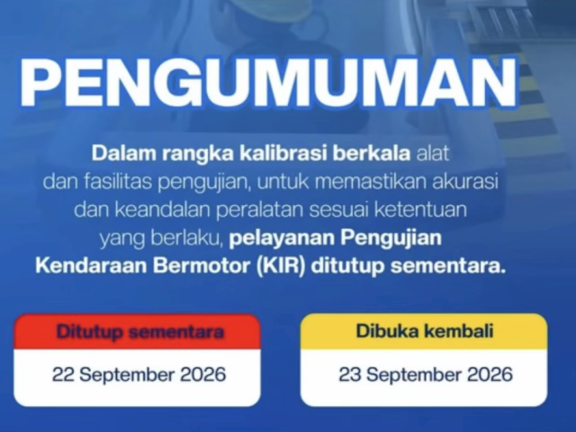 Layanan Uji KIR Dishub Makassar Ditutup Sementara 22 September