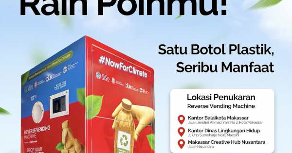 DLH Makassar Sediakan Reverse Vending Machine di Tiga Lokasi, Botol Plastik Bisa Ditukar Poin