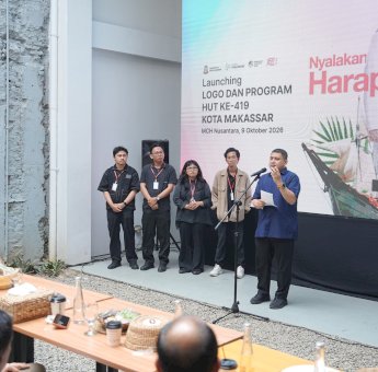 Munafri Resmi Luncurkan Logo HUT ke-419 Makassar Usai Seleksi Karya Designer Muda Lokal