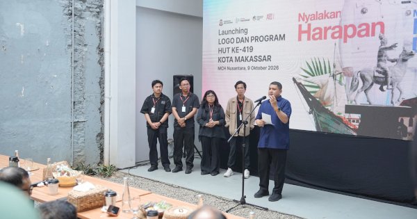 Munafri Resmi Luncurkan Logo HUT ke-419 Makassar Usai Seleksi Karya Designer Muda Lokal
