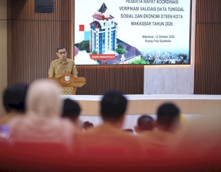 Sekda Makassar Minta Camat dan Lurah Validasi Data DTSEN, Sasar 559 Ribu Jiwa