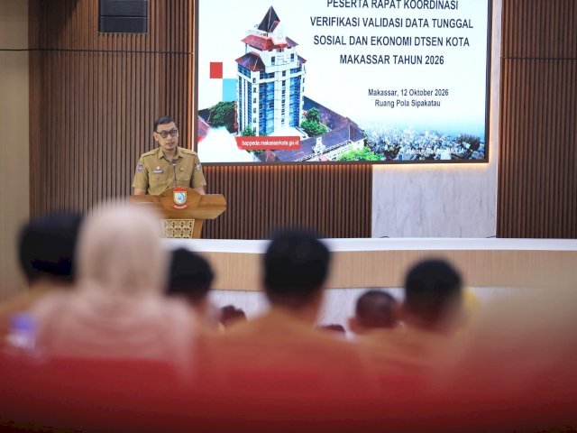 Sekda Makassar Minta Camat dan Lurah Validasi Data DTSEN, Sasar 559 Ribu Jiwa
