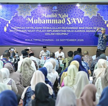 Peringatan Maulid Nabi, Plt Dirut PDAM Makassar Andi Syahrum Tekankan Keteladanan dan Disiplin Pegawai