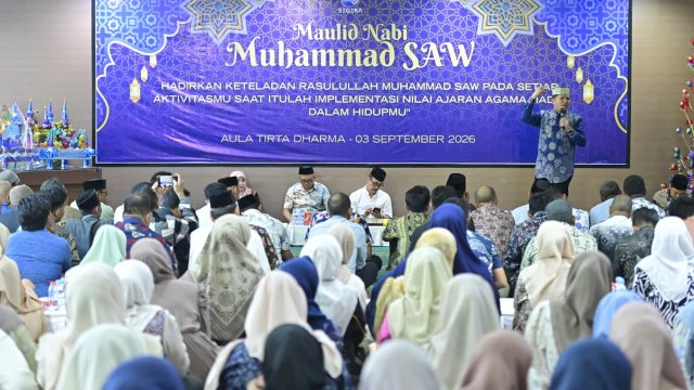 Peringatan Maulid Nabi, Plt Dirut PDAM Makassar Andi Syahrum Tekankan Keteladanan dan Disiplin Pegawai