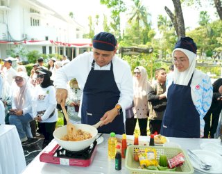 Munafri Arifuddin Unjuk Skill Memasak, Raih Juara I Lomba Masak Antar Kepala Daerah di HUT ke-357 Sulsel