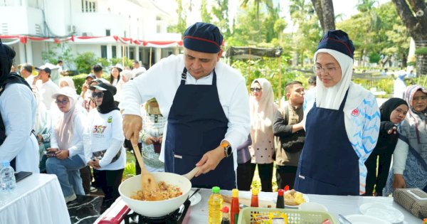 Munafri Arifuddin Unjuk Skill Memasak, Raih Juara I Lomba Masak Antar Kepala Daerah di HUT ke-357 Sulsel
