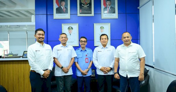 Plt Dirut PDAM MakassarAndi Syahrum Terima Direksi PT KIMA, Bahas Kebutuhan Air Bersih Kawasan Industri